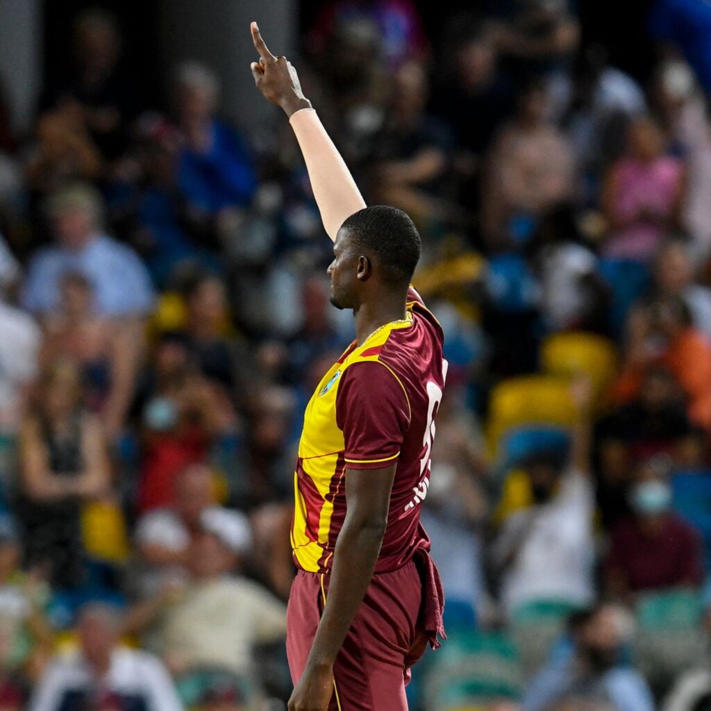 Jason Holder strikes four in four as England lose fifth T20