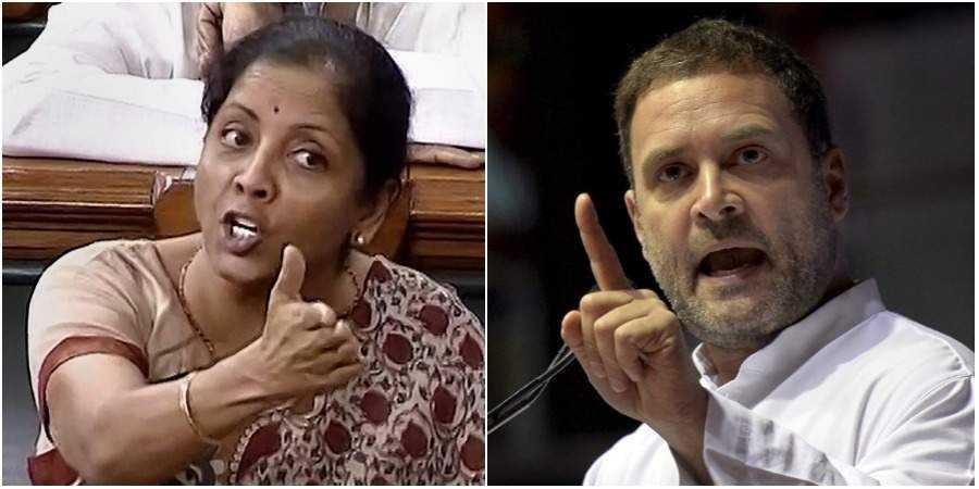 Rahul Gandhi adds zero to Narendra Modi's name to attack budget 2022,  Nirmala Sitharaman responds