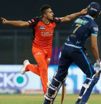 Gujarat Titans pull off sensational 5-wicket win even as Sunrisers Hyderabad’s Umran Malik sets ground on fire with fast bowling