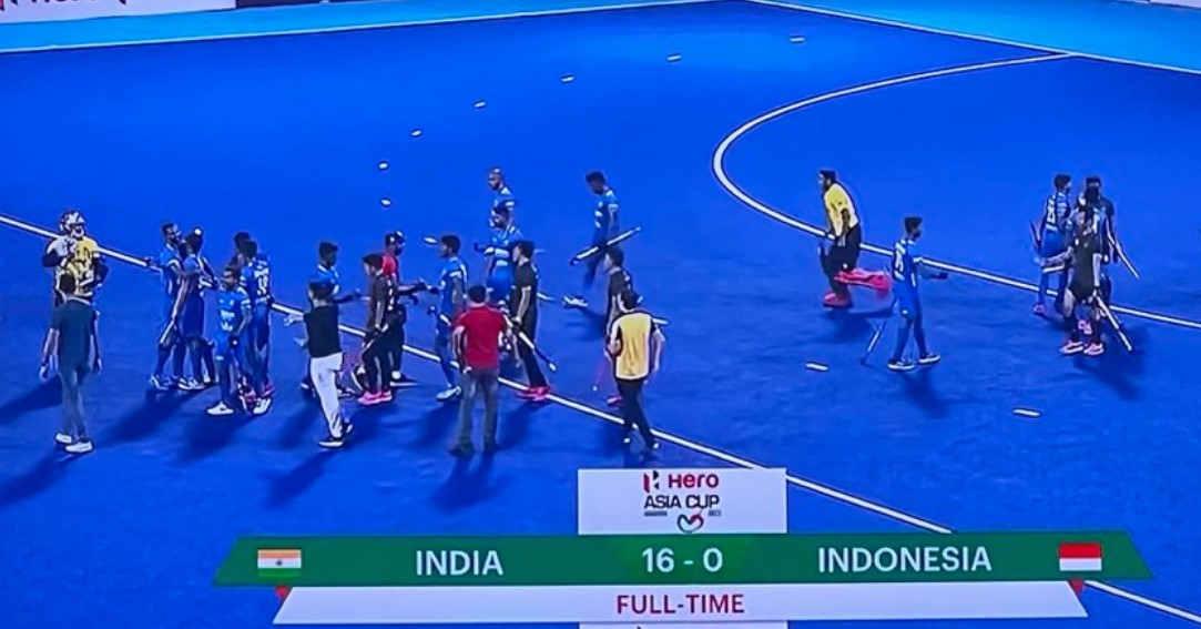 Kemenangan menakjubkan tim India 16-0 atas Indonesia di Piala Asia membuat penggemar hoki tercengang